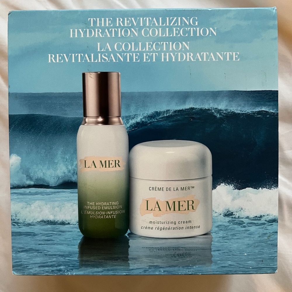 La Mer set. Moisturizing cream and hydrating infused emulsion